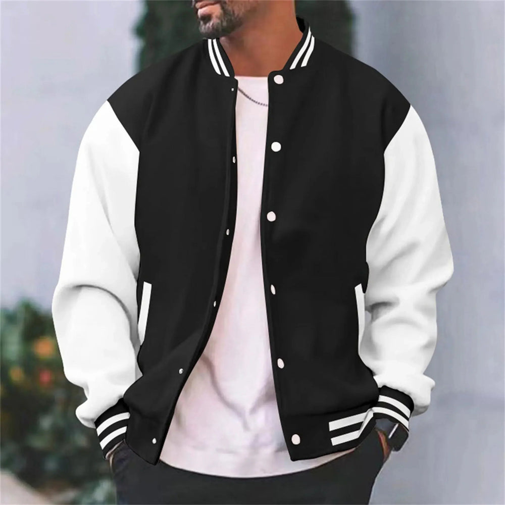 Alfred | Relaxed Colour Block Varsity Bomber Jacket