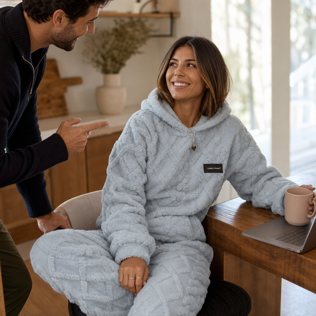 Aurora | Embossed Hooded Two Piece Tracksuit