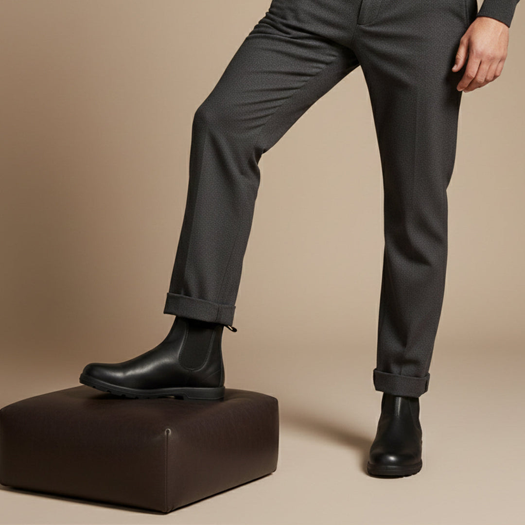 Bodhi | Cosy Rustic Pull-Up Chelsea Boots for Men