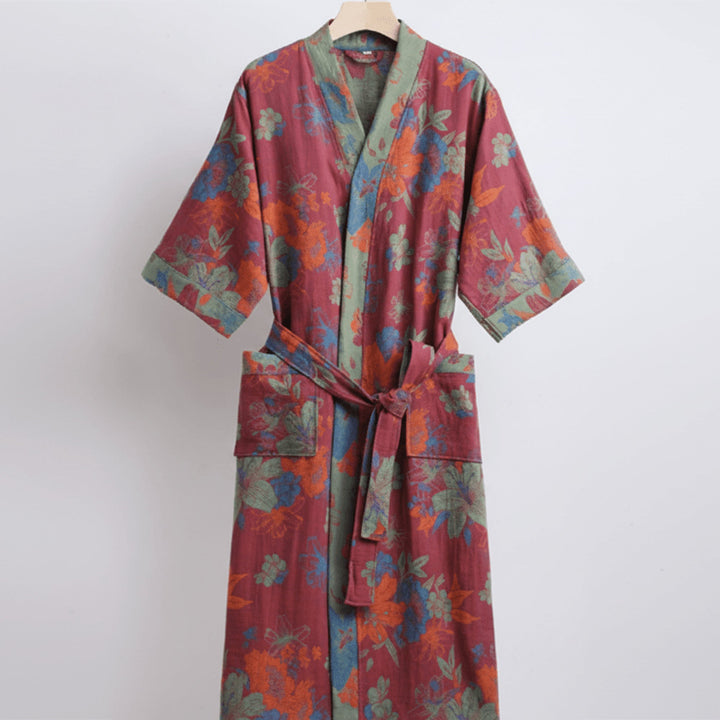 Bonnie | Classic Floral Long Kimono Ladies Dressing Gowns