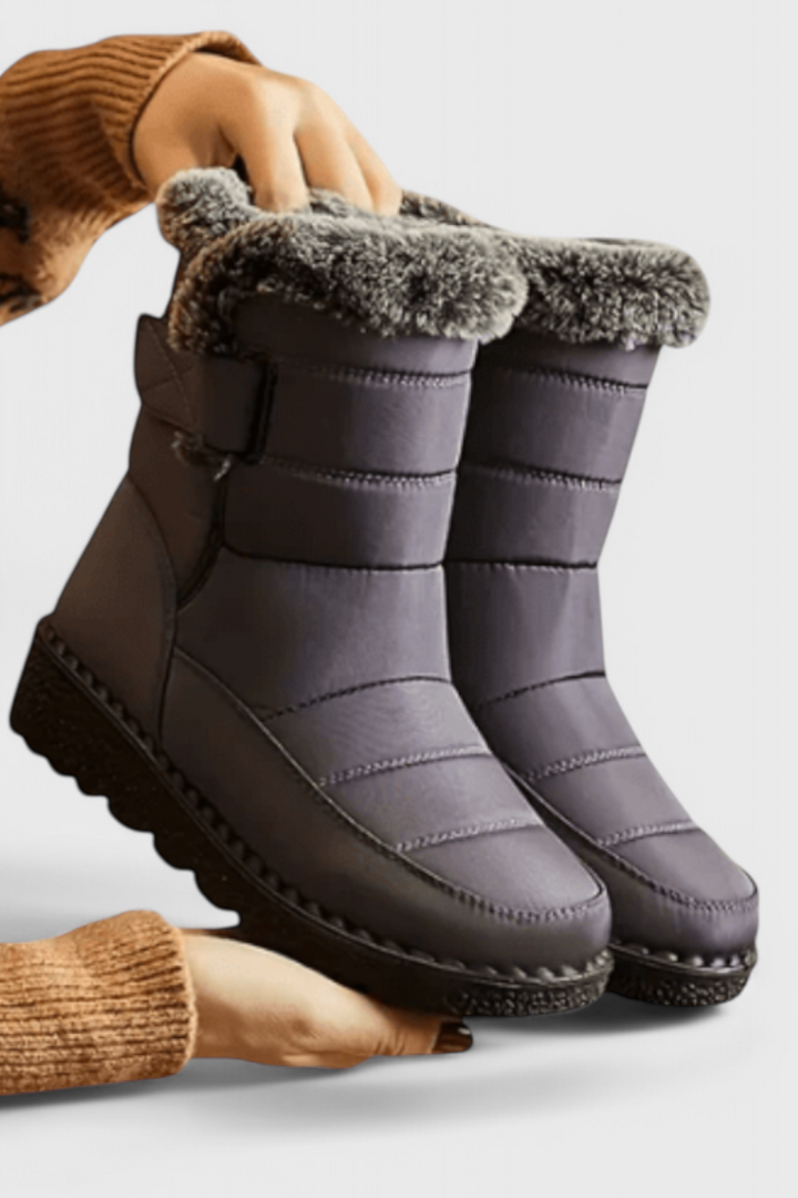Charlotte | Timeless Fur-Trimmed Waterproof Winter Boots