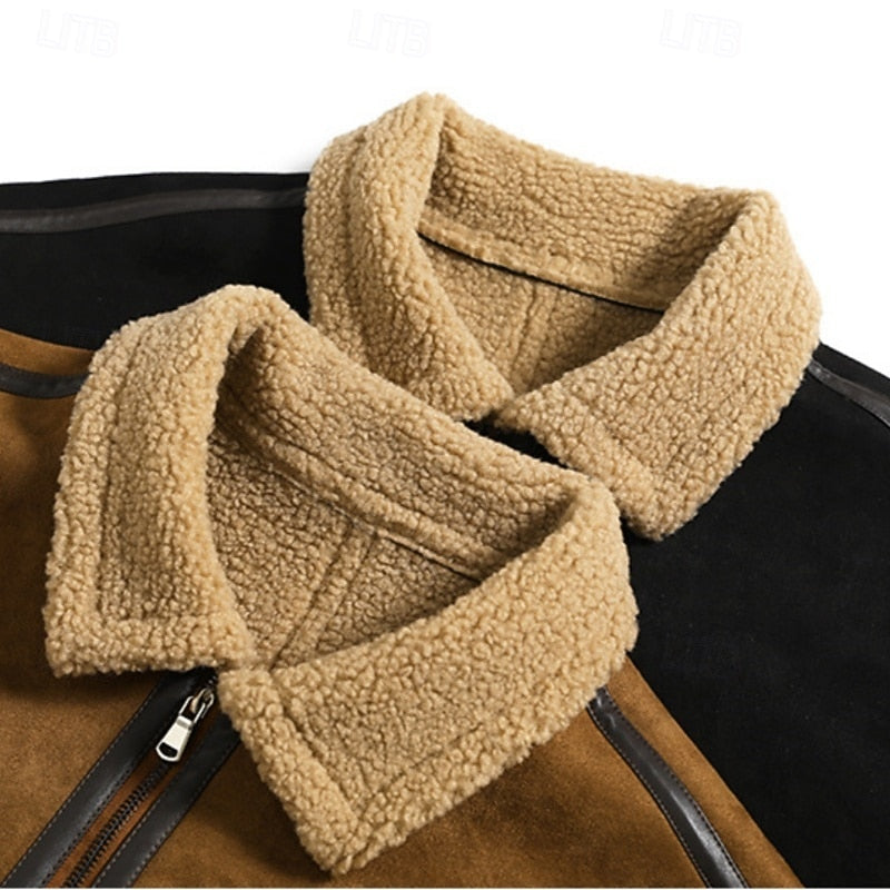 Daniel | Classic Sherpa-Collar Aviator Jacket