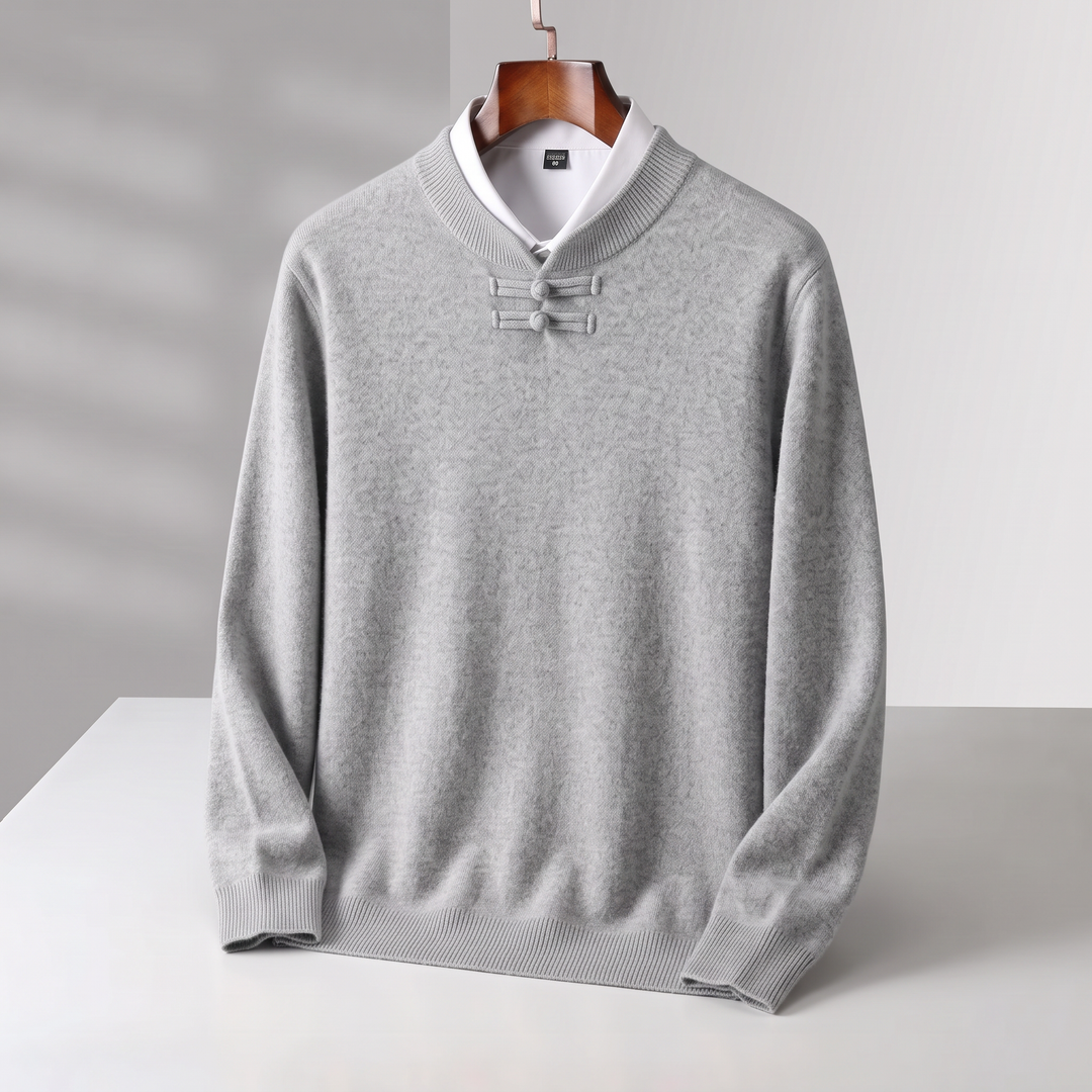 Daniel | Sophisticated V-Neck Mens Knit Jumper