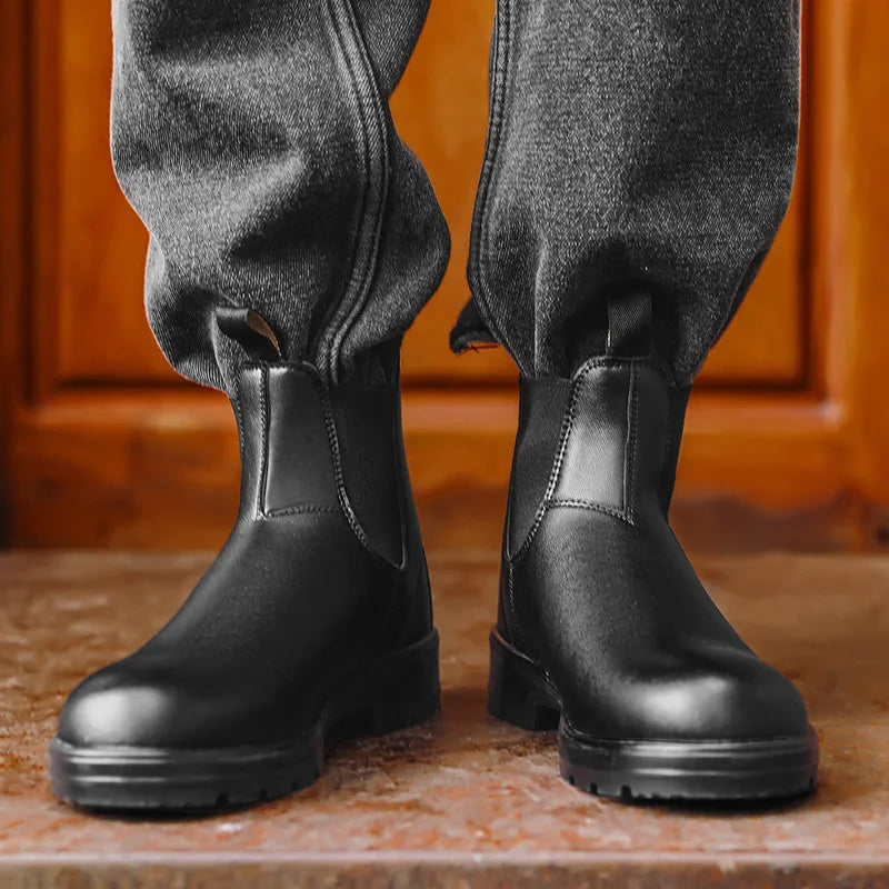 David | Sophisticated Waterproof Wide-Fit Chelsea Boots
