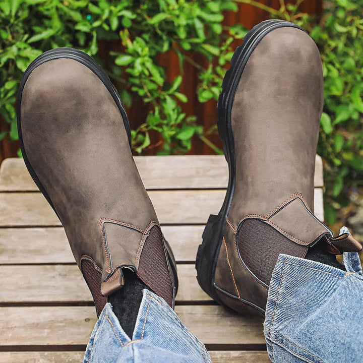 David | Sophisticated Waterproof Wide-Fit Chelsea Boots