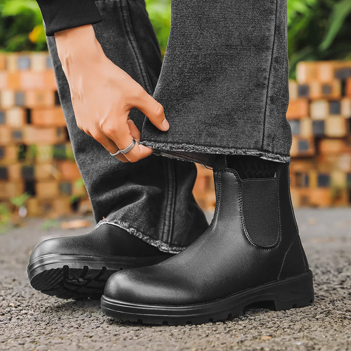 David | Sophisticated Waterproof Wide-Fit Chelsea Boots