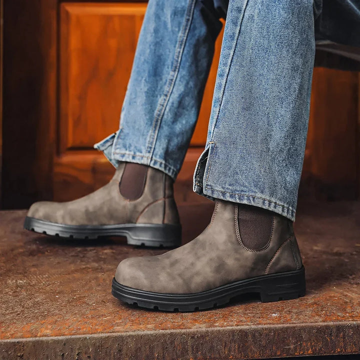 David | Sophisticated Waterproof Wide-Fit Chelsea Boots