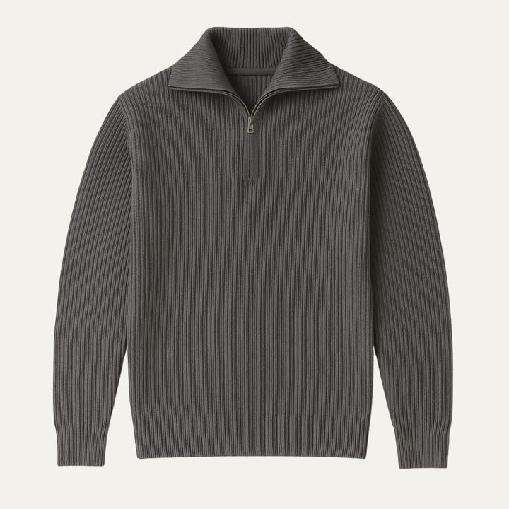 Dylan | Stylish Ribbed Quarter Zip Mens Jumpers