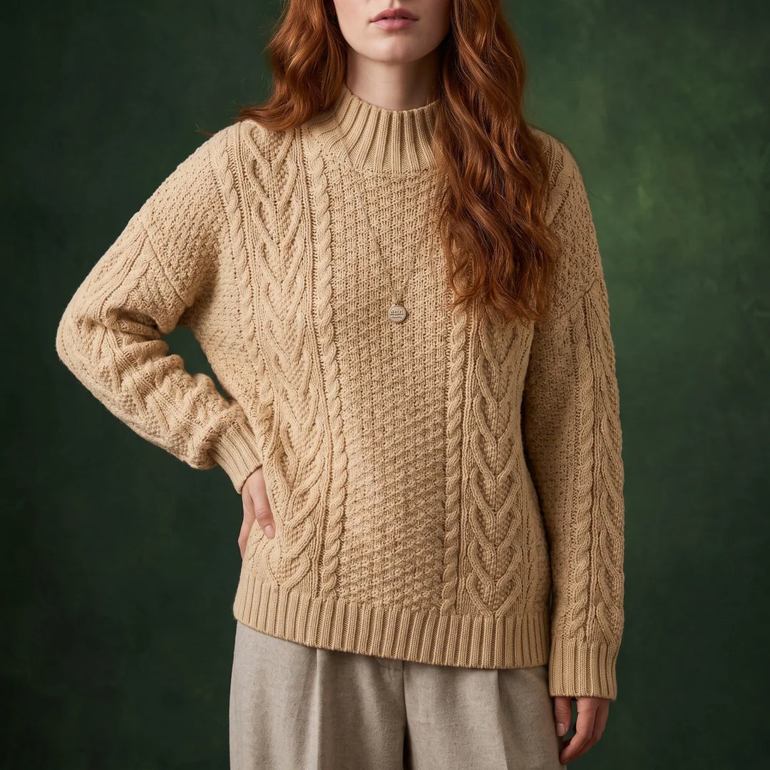 Eleanor | Chunky Mock Neck Womens Knit Jumper