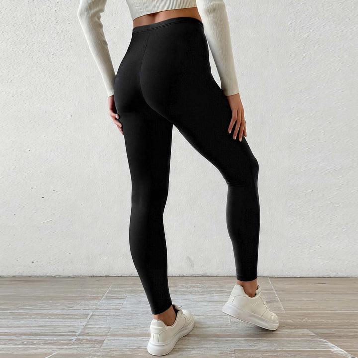 Elizabeth | Stylish High Waisted Fleece Lined Leggings with Drawstring