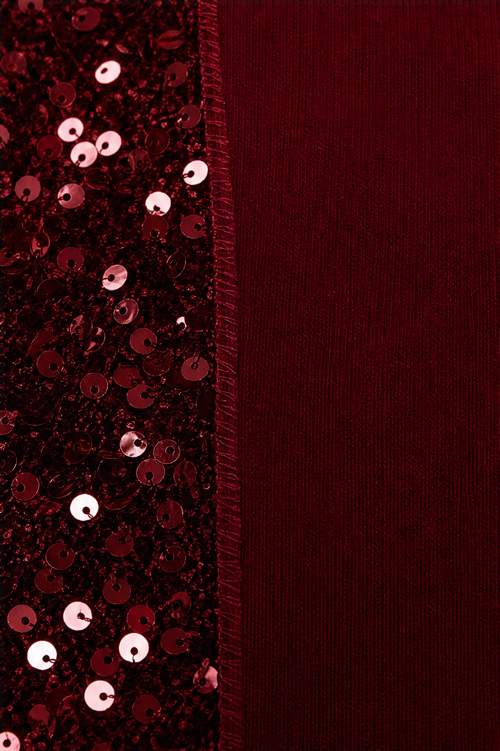 Ellie | Classic Sequin Front Mock-Layer Party Top