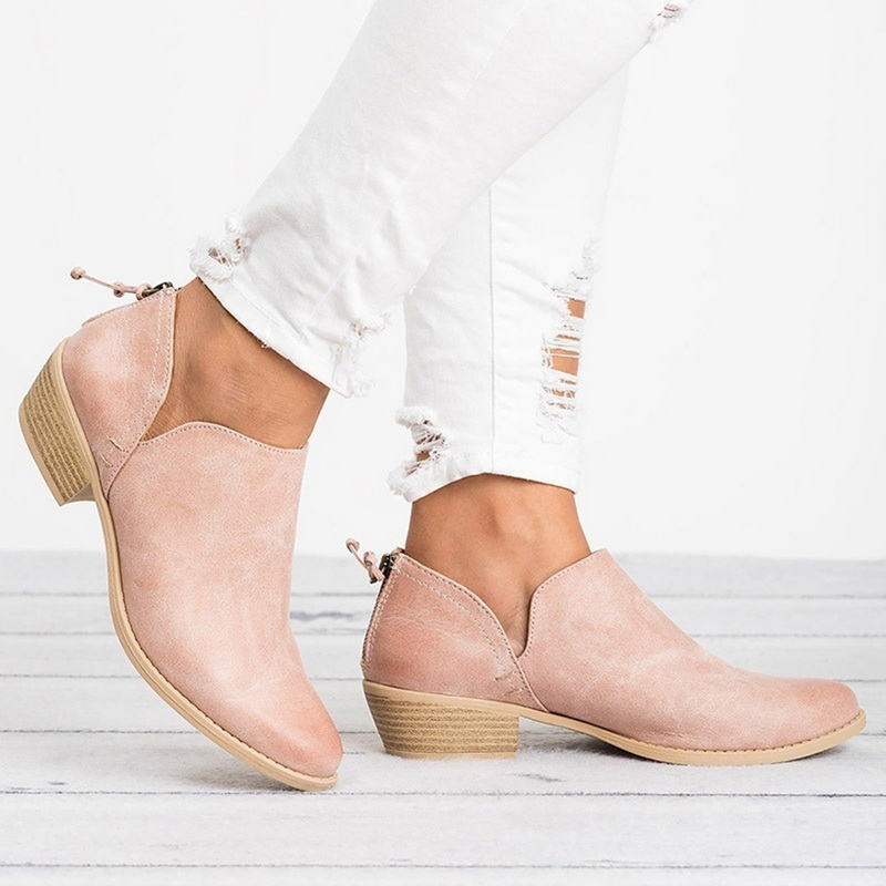 Ellie | Cosy Low Block Heel Ankle Boots