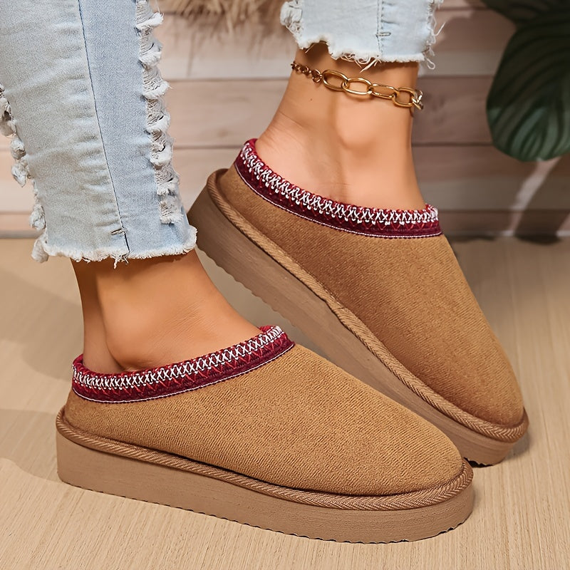 Emily | Timeless Cozy Platform Clog Slippers