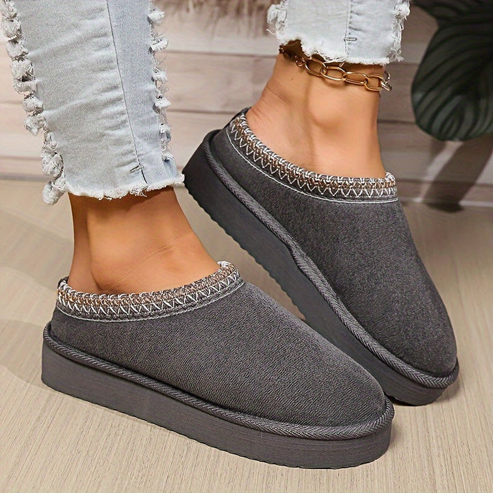 Emily | Timeless Cozy Platform Clog Slippers