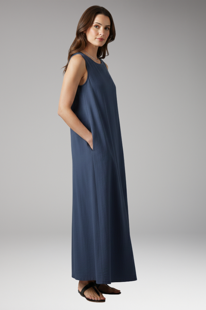 Emma | Chic Sleeveless Pinafore Dress with Pockets