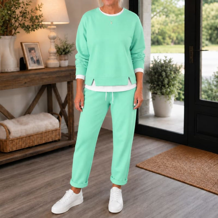 Eva | Side Slit Two Piece Jogger Tracksuit