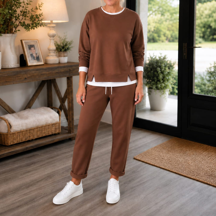 Eva | Side Slit Two Piece Jogger Tracksuit
