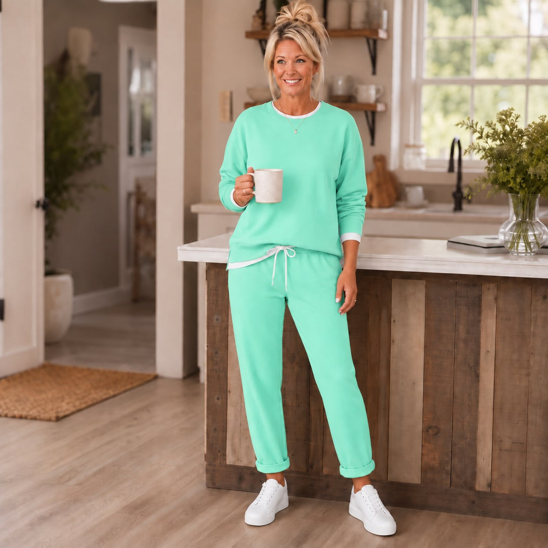 Eva | Side Slit Two Piece Jogger Tracksuit