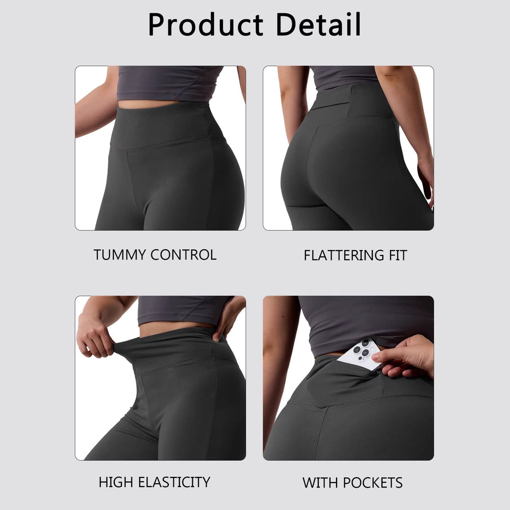 Evelyn | Stylish High-Waist Flare Leggings with Crossover Waistband