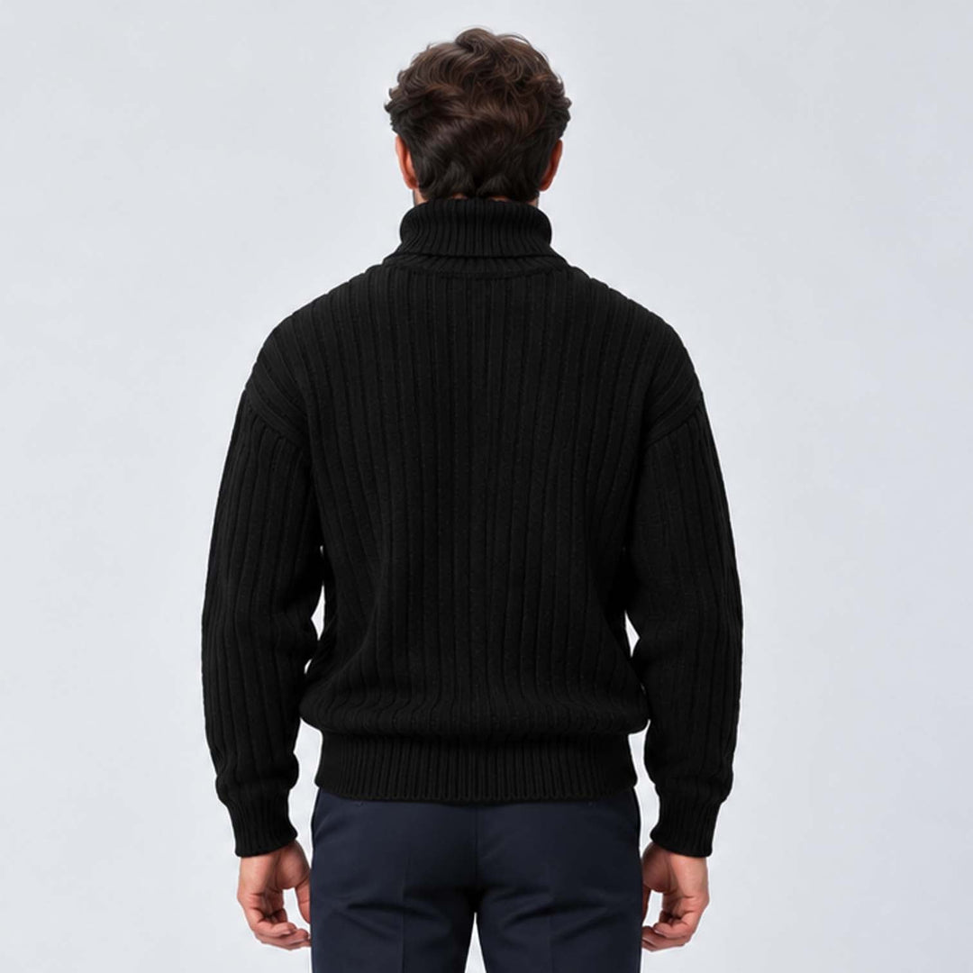 George | Ribbed Roll Neck Mens Knit Jumper