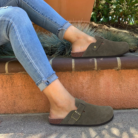 Grace | Cosy Orthopaedic Arch Support Mule Slippers