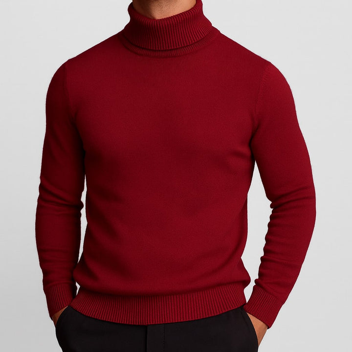 Grayson | Classic Ribbed Turtleneck Polo Jumper