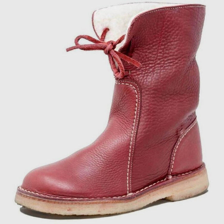 Hallie | Classic Fold-Over Shearling Snow Boots