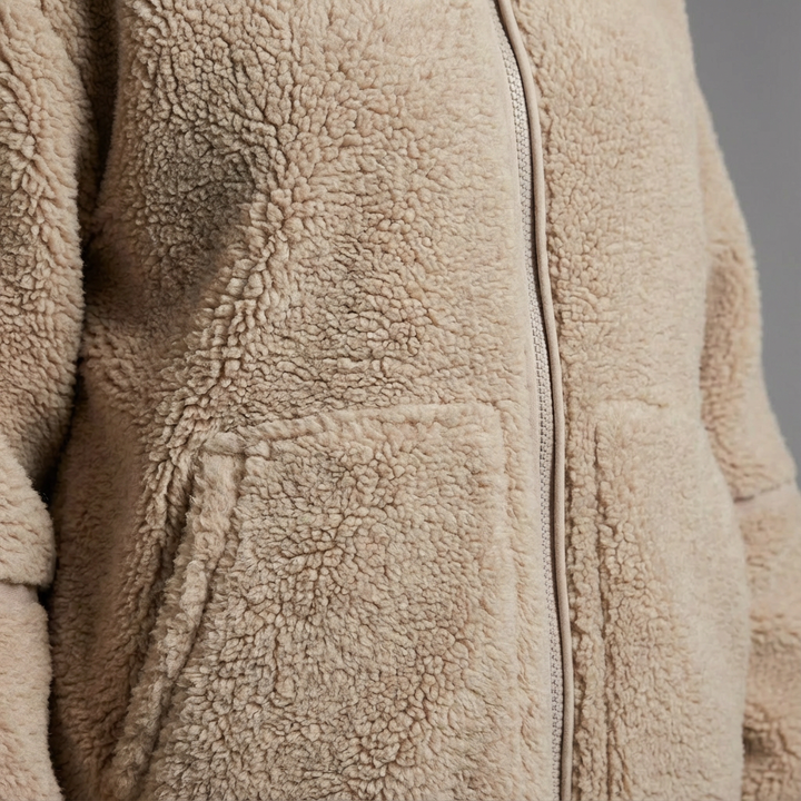 Harper | Relaxed Oversized Teddy Coat with Full Zip