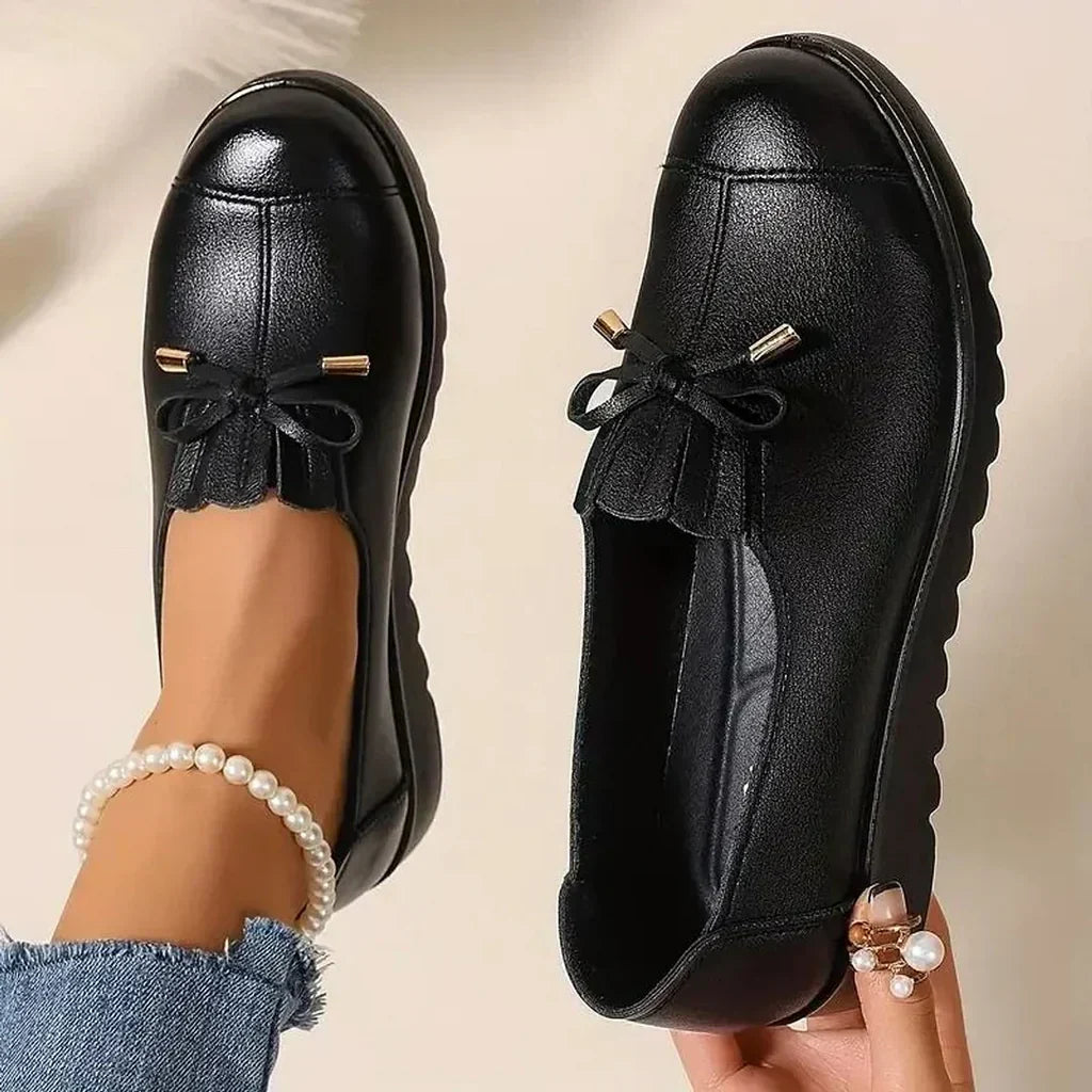 Hazel | Polished Comfort Moccasin Slip-On Slippers