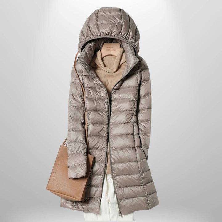 Hazel | Timeless Long Hooded Puffer Jacket