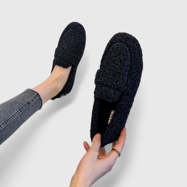 Iris | Effortless Cosy Textured Loafer Slippers
