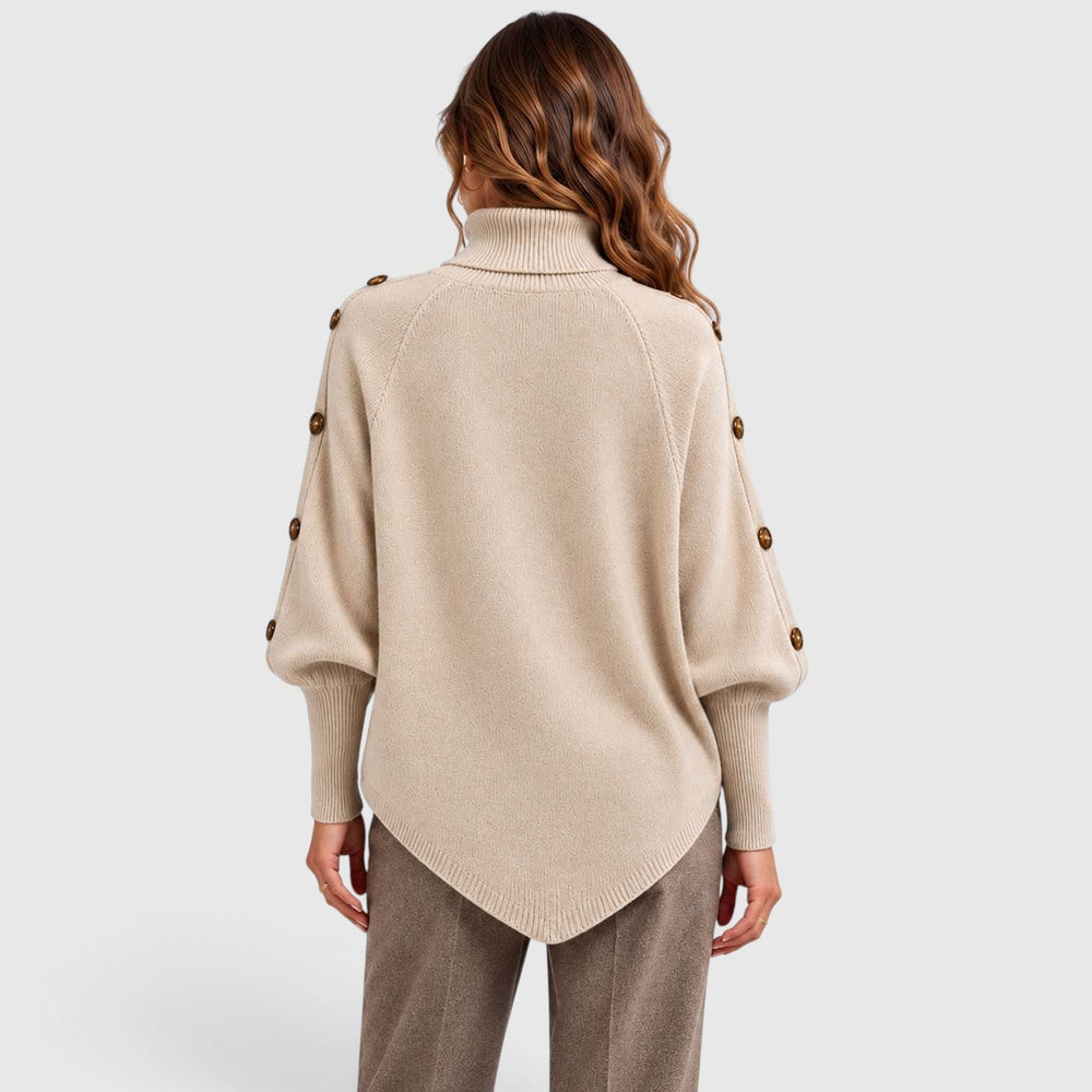 Isabella | Effortless Batwing Roll Neck Womens Knit Jumper