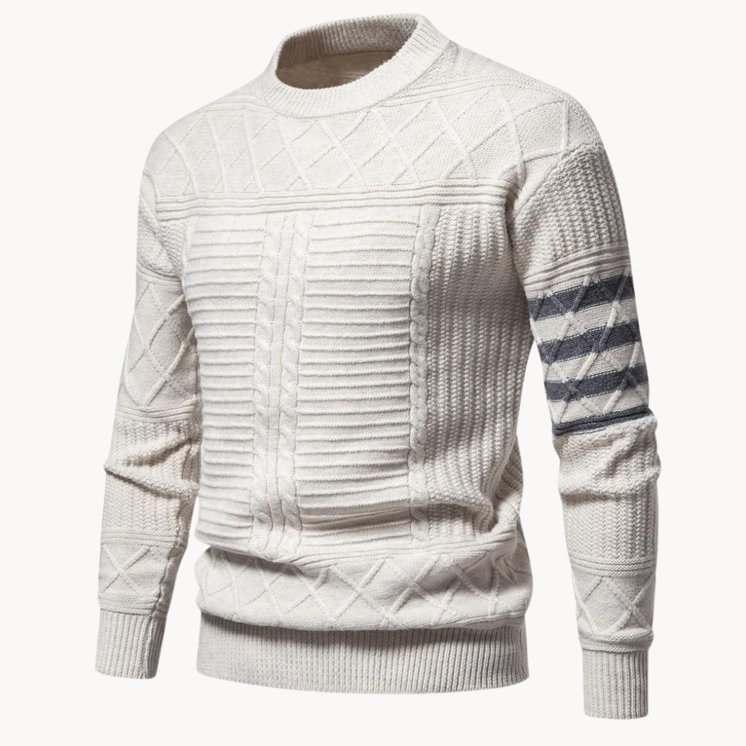 Jack | Refined Textured Cable Knit Jumper