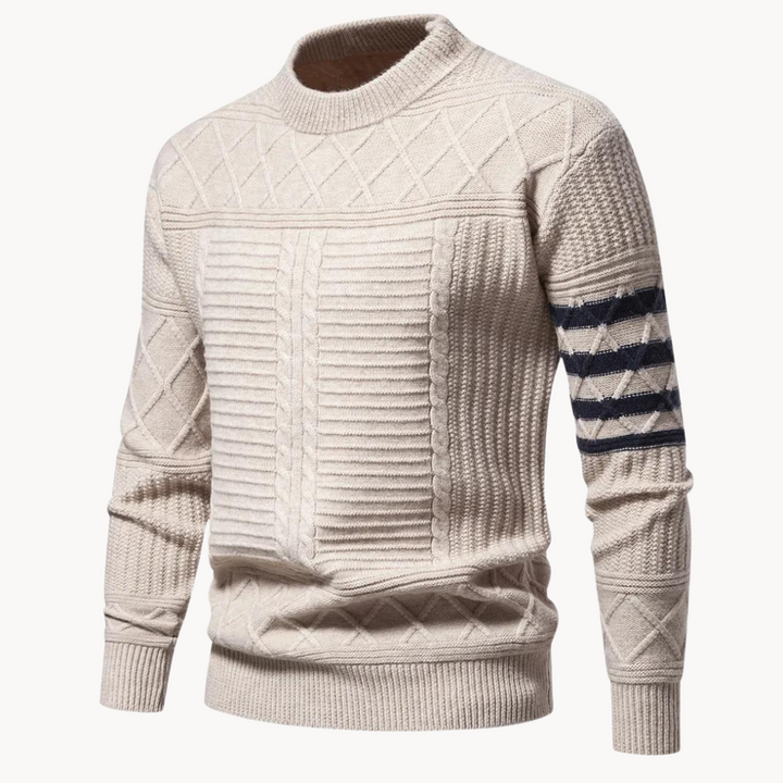 Jack | Refined Textured Cable Knit Jumper