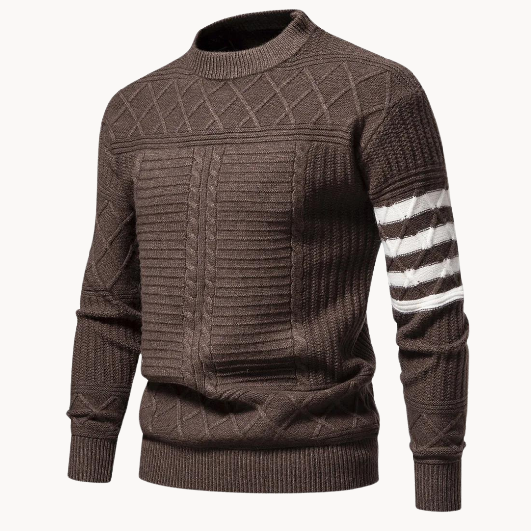 Jack | Refined Textured Cable Knit Jumper