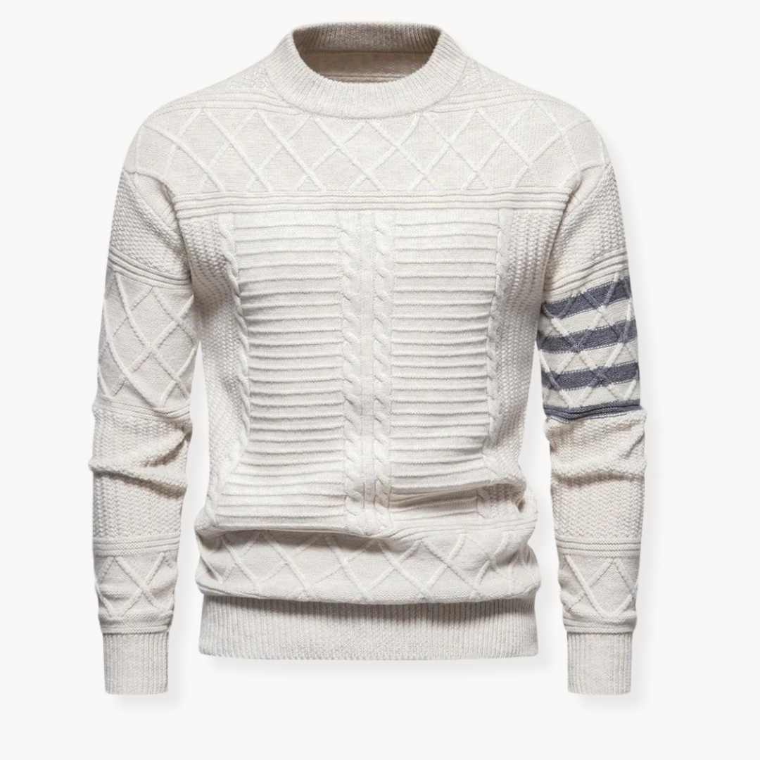 Jack | Refined Textured Cable Knit Jumper