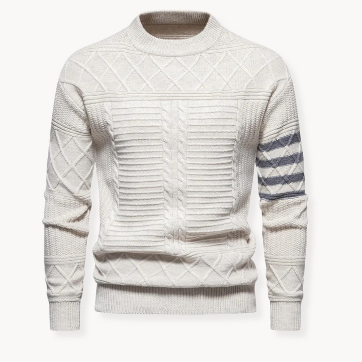 Jack | Refined Textured Cable Knit Jumper