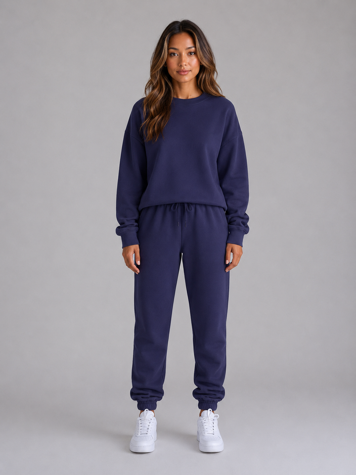 Jessica | Sophisticated Oversized Crew Neck Tracksuit Set