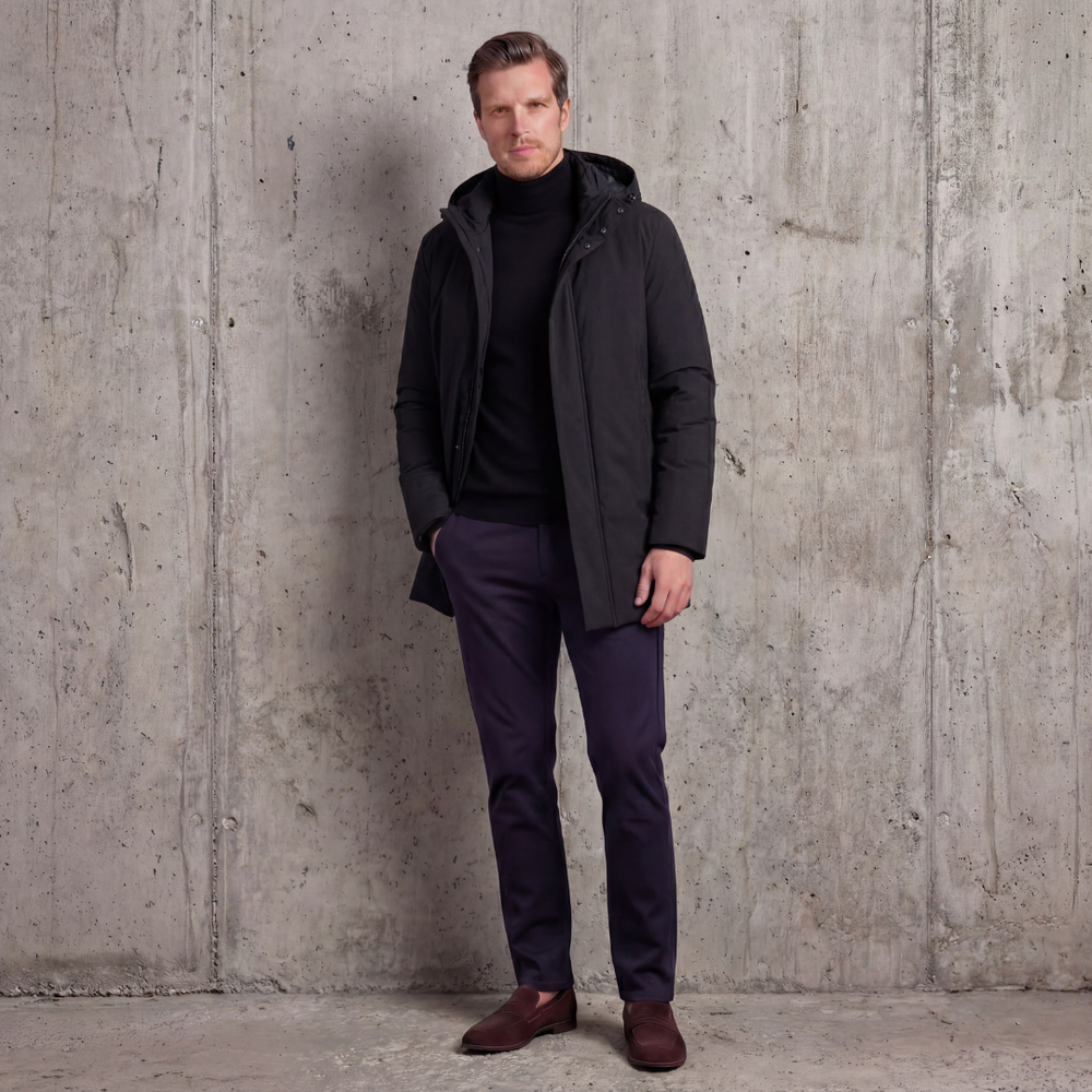 Liam | Cosy Hooded Ski Jacket with Slim Fit Design