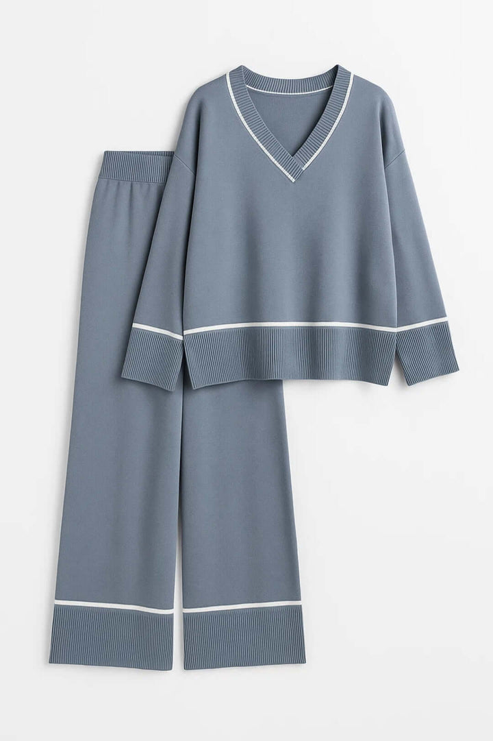 Lily | Effortless Ladies Pyjamas V-Neck Loungewear Set