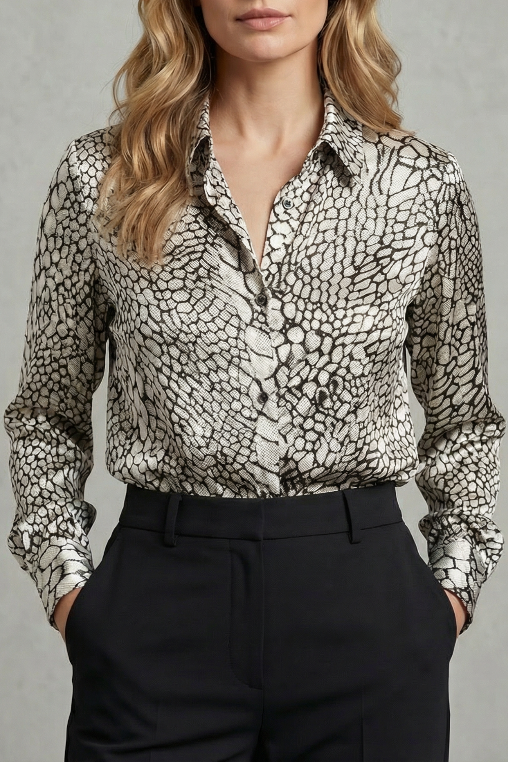 Lola | Cosy Leopard Print Long Sleeve Party Top