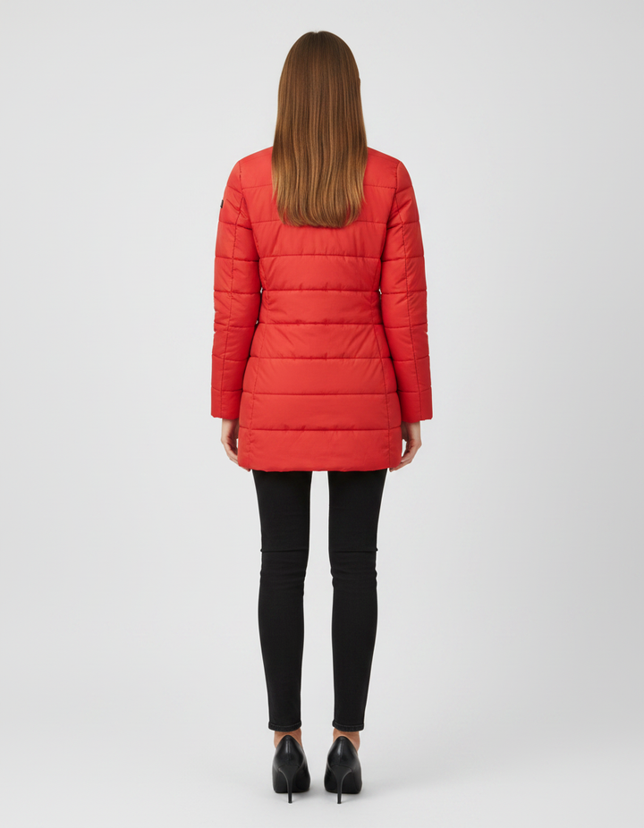 Lottie | Effortless Longline Puffer Coat with Hood