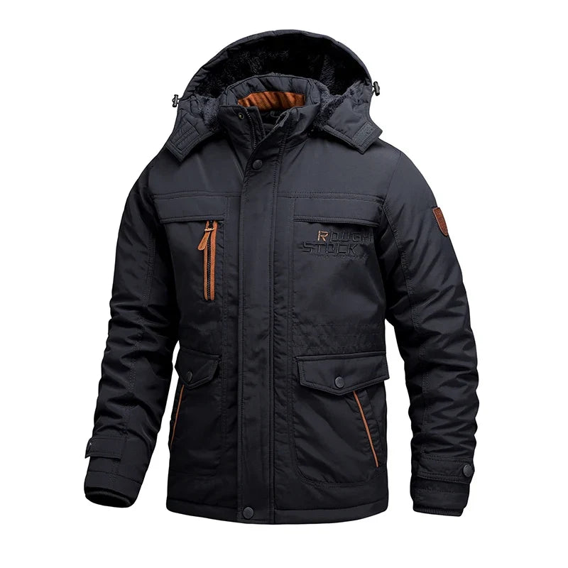 Louie | Relaxed Padded Ski Jacket with Fur-Lined Hood