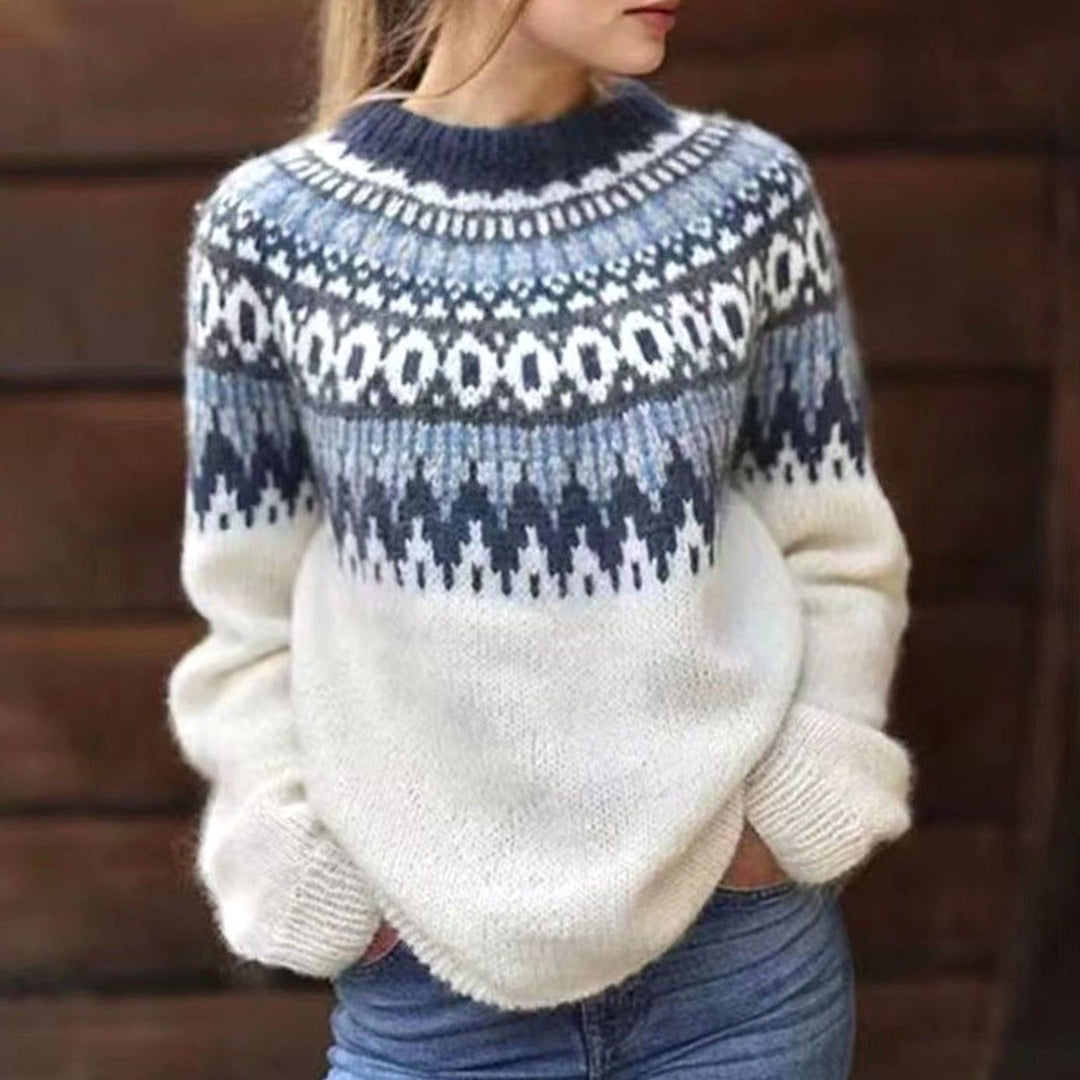 Lyla | Refined Nordic Fair Isle Christmas Jumper for Women