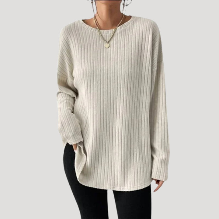 Maeve | Elegant Ribbed Oversized Jumper