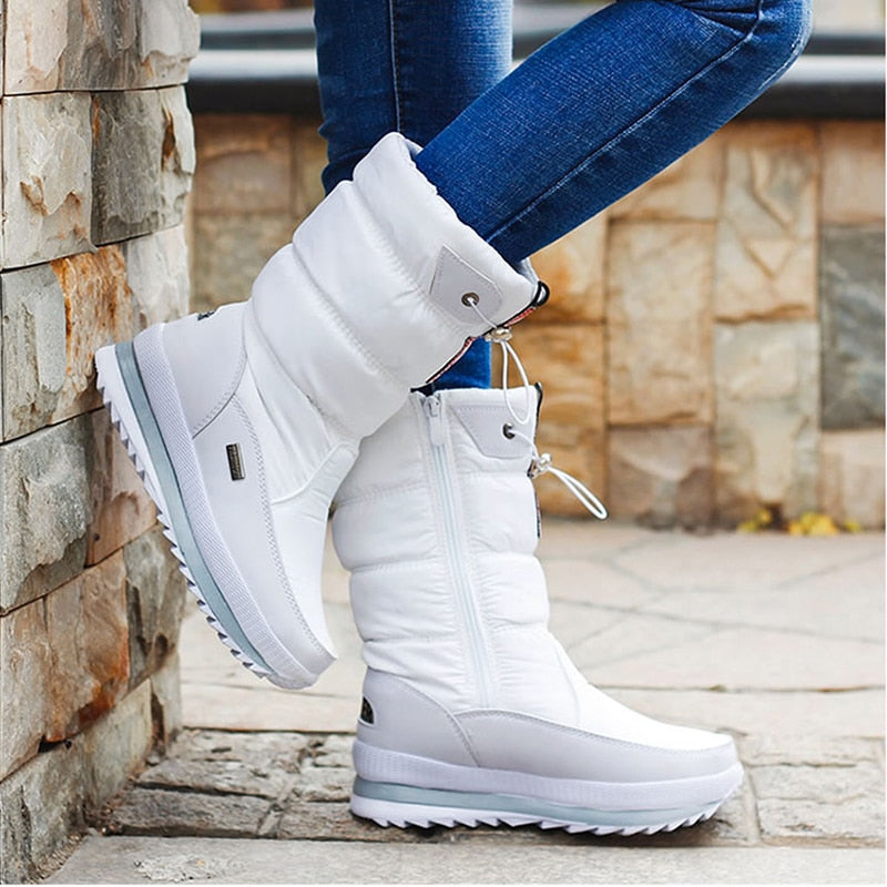 Maisie | Classic Quilted Platform Winter Boots