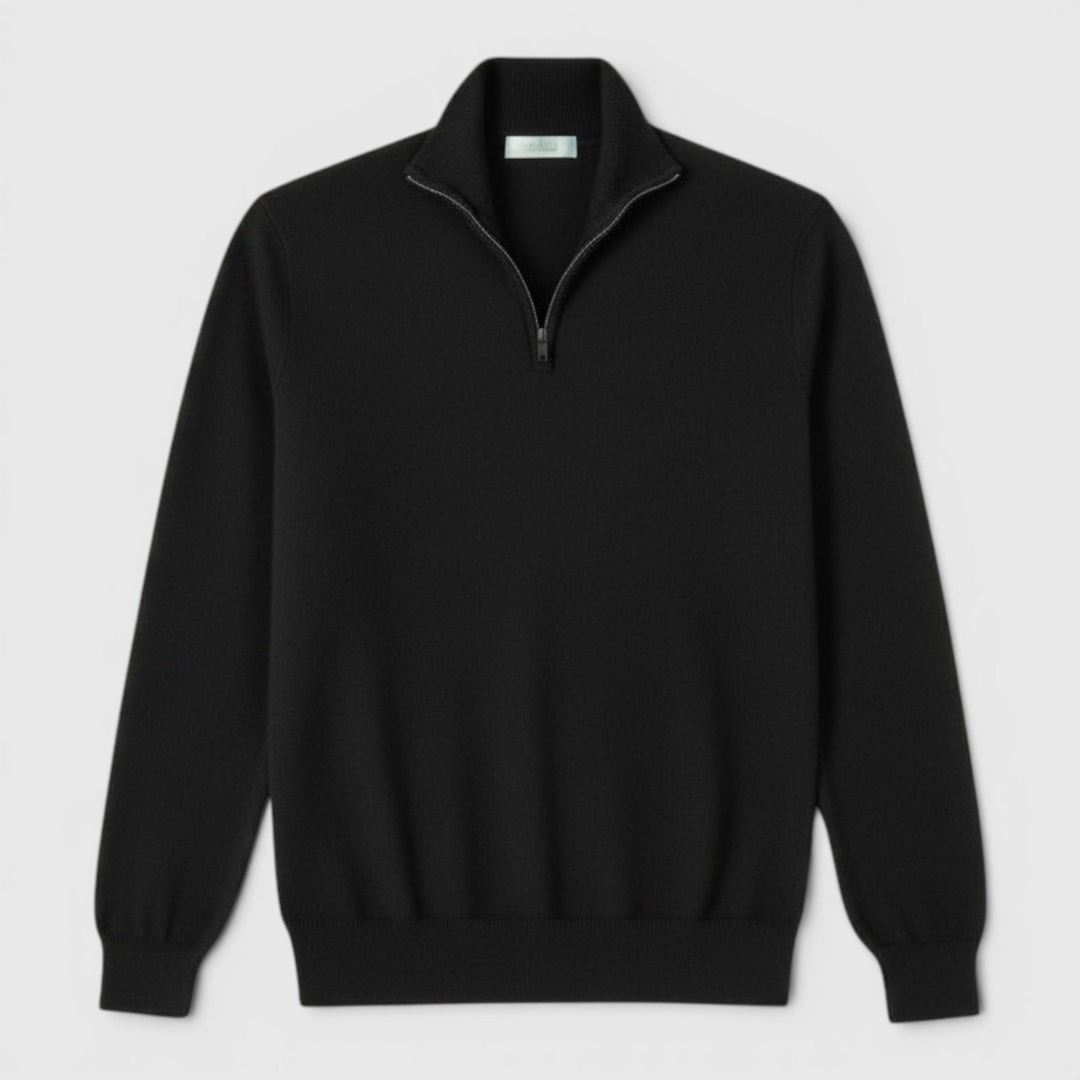 Max | Relaxed Half-Zip Polo Jumper with Funnel Neck