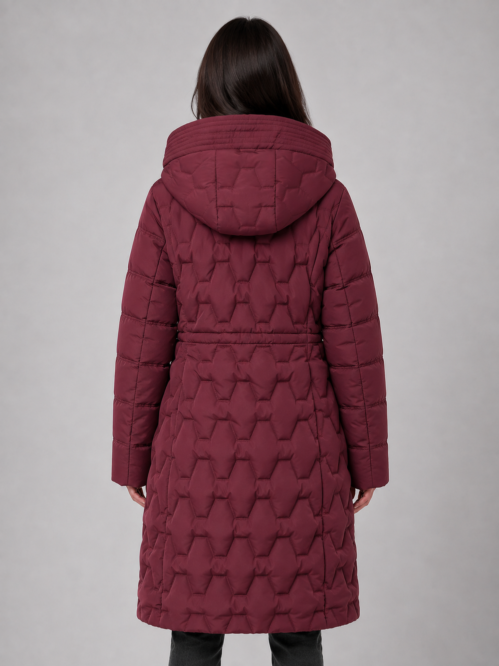 Maya | Cosy Longline Puffer Coat with Hood