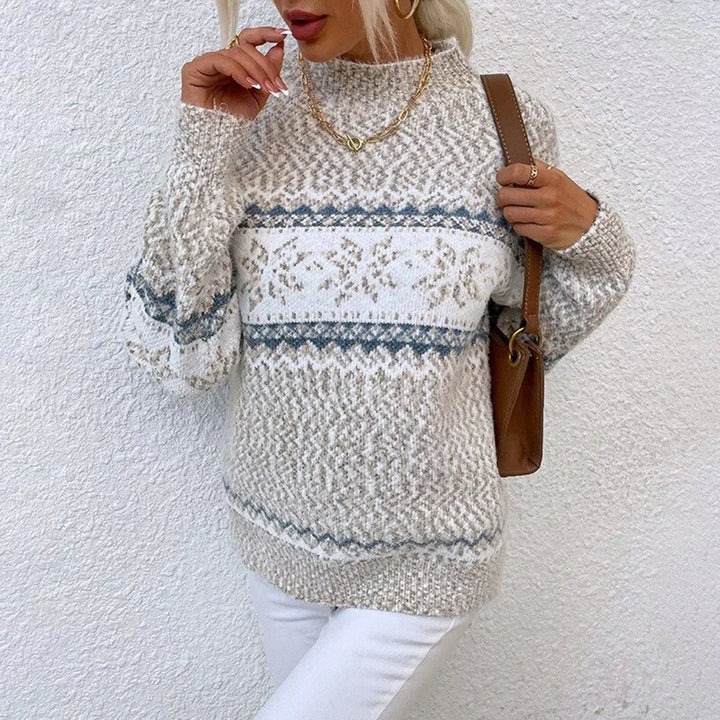 Mia | Sophisticated Snowflake Fair Isle Christmas Jumper