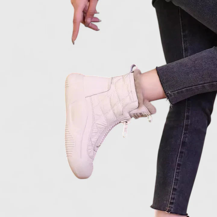 Myla | Relaxed Quilted Faux Fur Winter Boots